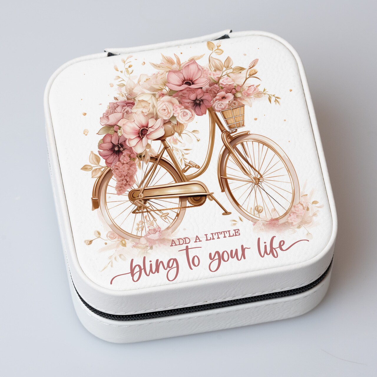 DEXSA Add A Little Bling Jewelry Box, Measures 4.375" x 4.25" x 2.25"